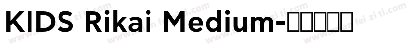 KIDS Rikai Medium字体转换
